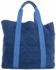 Bőr táska shopper bag Vittoria Gotti kék V8252